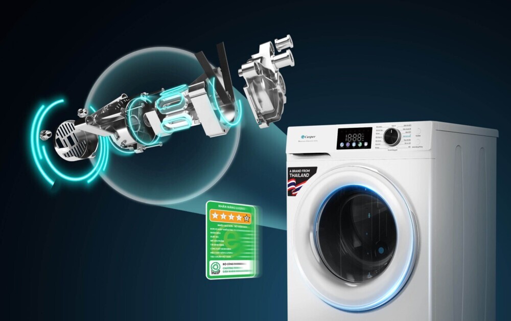 Casper ProWash được sản xuất theo tiêu chuẩn chất lượng cao từ Thái Lan